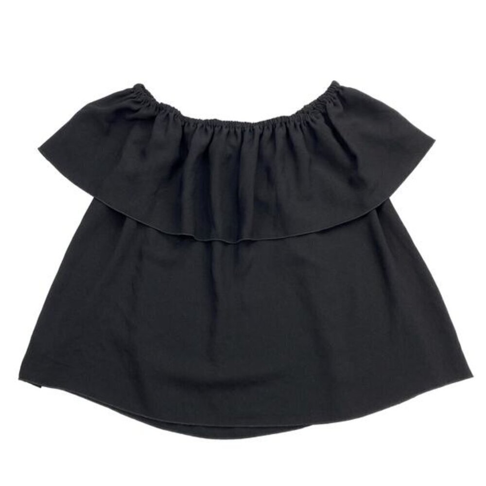 WILFRED Aritzia Promener Off Shoulder Top Sz XS Silk Trim - Picture 4 of 7